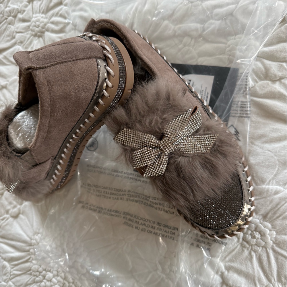 Brown Sparkle Loafers - Picture 4 of 10